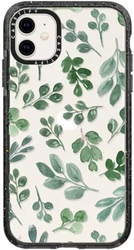 Vista 134 de Funda Impact de CASETiFY para iPhone 11 - Tiempo A Solas de Esther Kim - Negro Claro