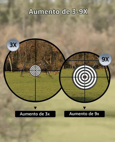Vista 5 de CVLIFE 3-9x40 Mira Compacta de Rifle con Retículo de Punto de Mira y Monturas para Apuntar Rápido