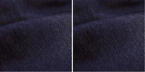 Vista 5 de Tela de mezclilla de algodón duradera de 8.5 oz, 67 pulgadas de ancho, Entelare (azul profundo 1 yarda)