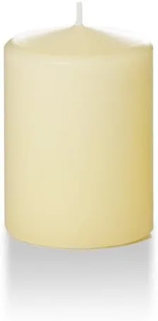 Vista 66 de yummi Caja de 12 velas redondas blancas de 3" x 4