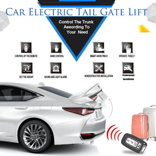 Vista 4 de Puerta trasera eléctrica compatible con Nissan Patrol Y62 2010-2023 Kit de soporte de elevación, normal