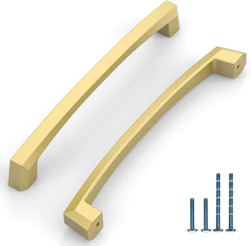 Vista 17 de Paquete de 10 manijas de gabinete de cocina de 3 pulgadas (76mm) color latón envejecido, accesorios para cajones de gabinete de cocina, tiradores