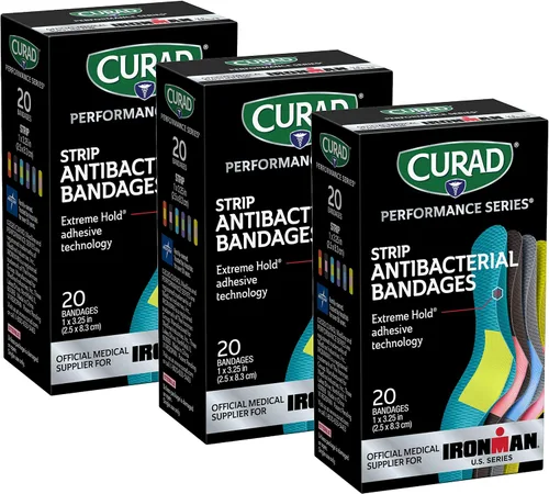 Vista 12 de CURAD Vendajes antibacterianos de la serie Performance, 1" x 3.25", 20