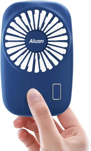 Vista 9 de Aluan Miniventilador de mano, potente, pequeño, personal, portátil, velocidad ajustable, USB, recargable, ventilador de pestañas para niños, niñas