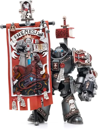 Vista 9 de LEBOO JOYTOY Warhammer 40K Grey Knights Castellan Crowe 1/18 Figura de acción Warrior Joy Modelos de juguete