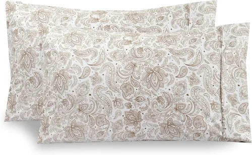 Vista 13 de Elegant Comfort Juego Ultra Suave de 2 Fundas de Almohada con Estampado Floral - 1500 Microfibra de Calidad Premium de Hotel, Suaves y Lisas