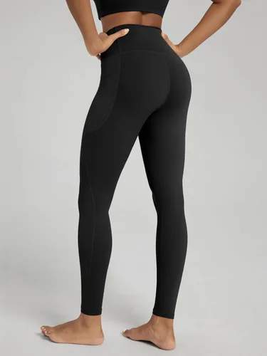 Vista 5 de ODODOS Leggings Suaves como Mantequilla de Cintura Cruzada con Bolsillos para Mujeres, ODCLOUD Pantalones de Yoga Lounge Cruzados de 25" / 28