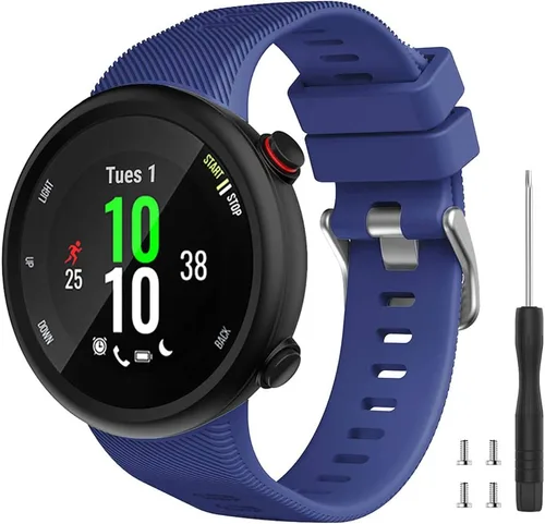 Vista 20 de Compatible con la correa Garmin Forerunner 45S, correa de repuesto deportiva de silicona suave, pulsera de fitness para Garmin Forerunner 45S