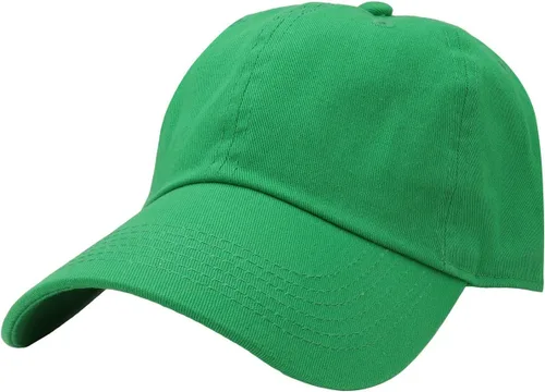 Vista 24 de Gorra de béisbol clásica Falari, sombrero de papá 100% algodón suave, talla ajustable Aguamarina