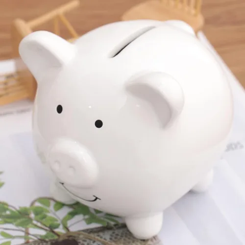 Vista 2 de Hucha de ahorro de dinero de dibujos animados de ahorro de dinero olla de dinero