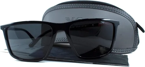 Vista 4 de Emporio Armani Gafas de sol redondas de moda para hombre