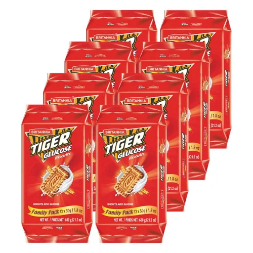 Vista 3 de Britannia Tiger Kreemz - Galletas de vainilla de 2.64 onzas (2.65 oz) - Paquete de 4 - Saludables y deliciosas - Desayuno para niños y aperitivos