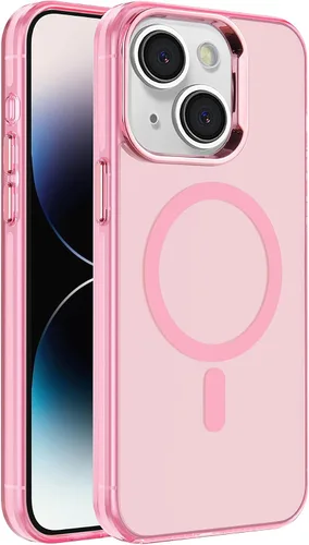 Vista 14 de S. Tedazo Funda magnética para iPhone 7/8 Plus (5.5 pulgadas) compatible con MagSafe, [no amarillenta] delgada, a prueba de golpes, funda para Negro