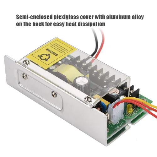 Vista 7 de Fuente de alimentación de 12 V/5 A para puerta de casa inteligente Sistema de control de acceso Soporte de interruptor Función de sobredescarga