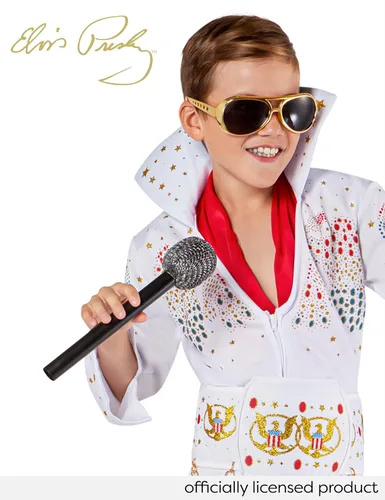 Vista 2 de Rubies Elvis Presley: Disfraz de Elvis Presley para niños, talla M