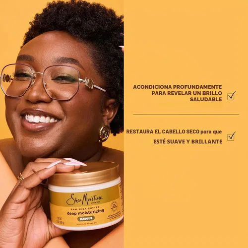 Vista 5 de SheaMoisture - Mascarilla hidratante profunda de manteca de karité