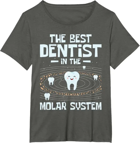 Vista 36 de El mejor dentista - Molar Teeth Dental Odontología DDS Camiseta Negro