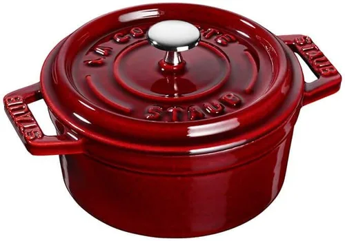 Vista 10 de Staub La Cocotte Redonda 40509-804 Mini Pico Cocotte Redonda Verde Basil 40509-804 Olla Esmaltada Pequeña de Dos Manijas