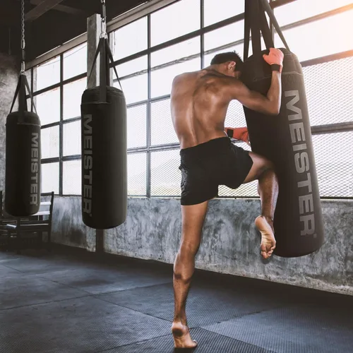 Vista 6 de Meister Typhoon - Bolsa pesada llena de agua con núcleo de aire y funda de neopreno para boxeo y MMA