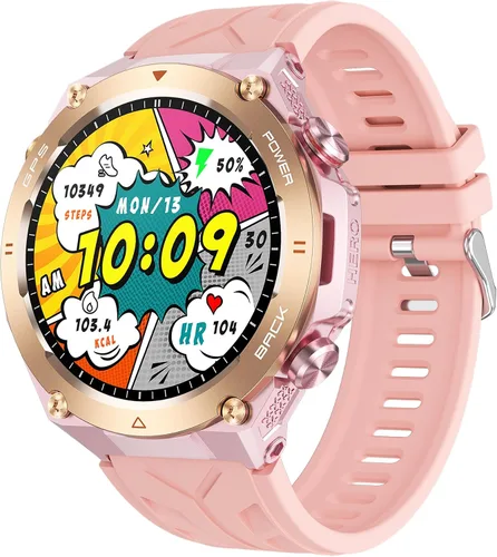 Vista 11 de Yihou ABC - Reloj inteligente de seguimiento GPS para hombre, senderismo, correr, resistente, militar, con marca/respuesta de llamada, brújula Negro