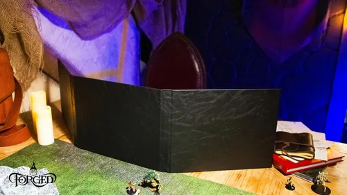 Vista 6 de Pantalla de Game Master - Pantalla DM Horizontal de 38.5 pulgadas Compatible con Dungeons and Dragons y Otros TTRPG - Piel de Dragón Sintética