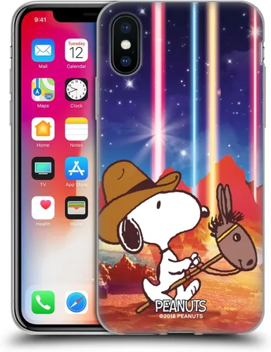 Vista 31 de Head Case Designs Funda de gel con licencia oficial de Peanuts Nebula Cactus Needles Snoopy Space Cowboy [protección de grado militar] compatible