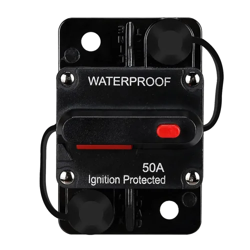 Vista 14 de Portafusibles de 100 amperios, disyuntor de audio, inversor de fusibles de restablecimiento, soporte de fusible de 12 V-48 V CC, reemplazar