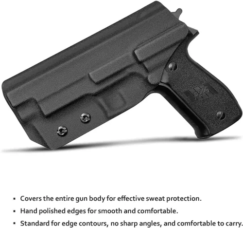 Vista 3 de Funda para Sig P226 IWB / OWB Kydex: Sig Sauer P226 de tamaño completo de 4.4'' de cañón - Portador oculto en la cintura interior / Portador
