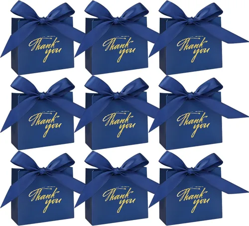 Vista 13 de DECHISY Paquete de 24 bolsas pequeñas de regalo de agradecimiento, bolsas de regalo de fiesta, cajas con lazo dorado, bolsas de regalo de papel Negro