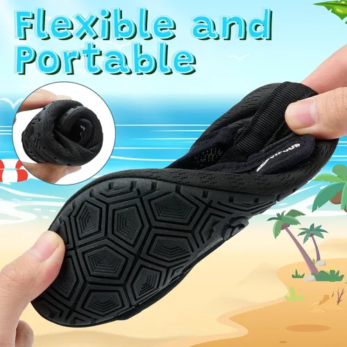Vista 5 de VIFUUR Kids Water Shoes Girls Boys Quick Dry Aqua Socks for Beach Swim Outdoor Sports