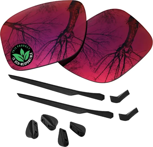 Vista 9 de Raydi Lentes de repuesto de policarbonato y kits de goma para gafas de sol Oakley Mainlink XL OO9264
