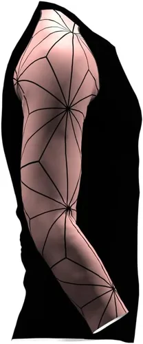 Vista 4 de Demon Slayer Inspired Rash Guard Kimetsu no Yaiba Sudadera con capucha Nezuko Jiu Jitsu Camisa de manga larga