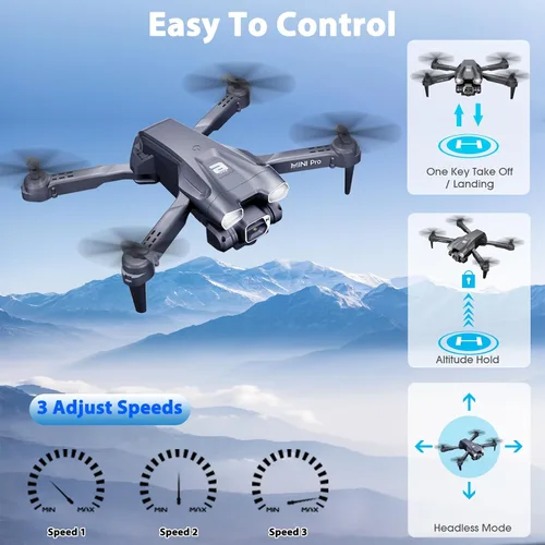 Vista 6 de MOCVOO Drone con cámara para adultos, drones mini FPV HD 1080P para niños principiantes, juguetes plegables de cuadricóptero RC para niños y niñas