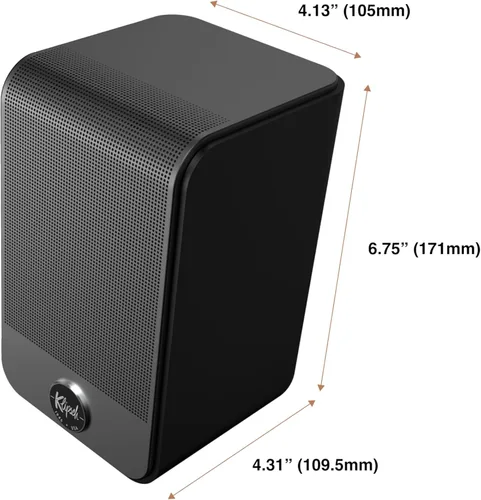 Vista 4 de Klipsch Flexus SURR 100 - Altavoces de sonido envolvente con tecnología Dolby Atmos inmersiva, color negro
