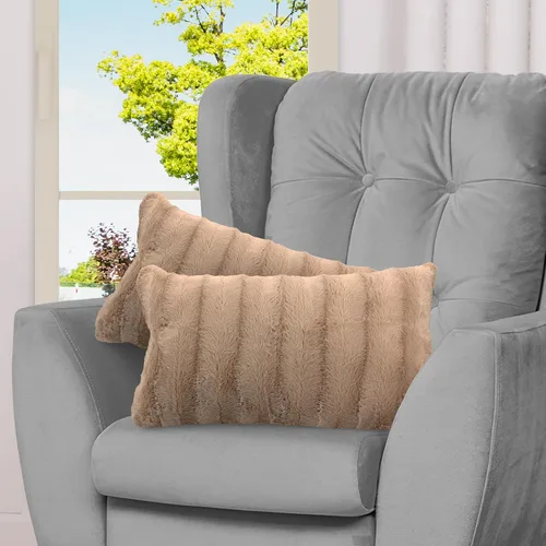 Vista 16 de Cheer Collection Almohadas Decorativas de Piel Sintética - Almohadas Decorativas para Sofá, Almohadas Decorativas para Cama, Almohadas de Acento