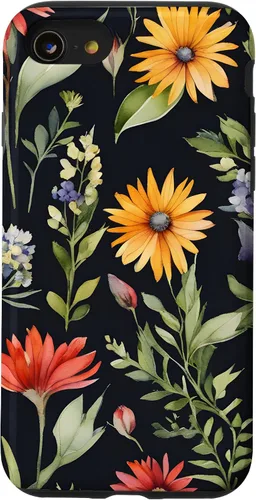 Vista 18 de iPhone 16 Bouquet Acuarela Flores Acuarela Floral Botánico Case