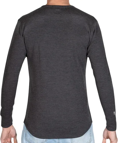 Vista 2 de MERIWOOL Camisa térmica de capa base para hombre 100 lana merina pesada 1411oz para hombre