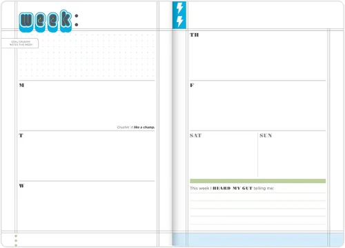 Vista 5 de Knock Knock Crush Those Goals - Agenda sin fecha y agenda semanal