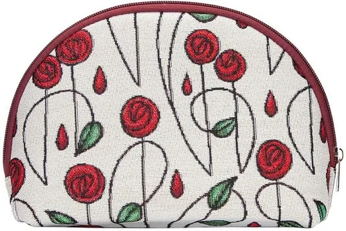 Vista 13 de Signare Bolsa de cosméticos para tapiz, bolsa de maquillaje para mujer con diseño floral Flor y tragar