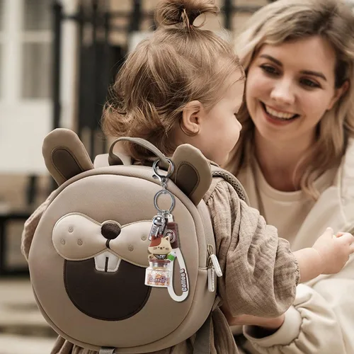 Vista 5 de Lindo llavero Kawaii Boba Liquid Bear Llavero Gato Llavero Mochila Charm Mujeres Hombres Niñas Niño Adolescentes Hija