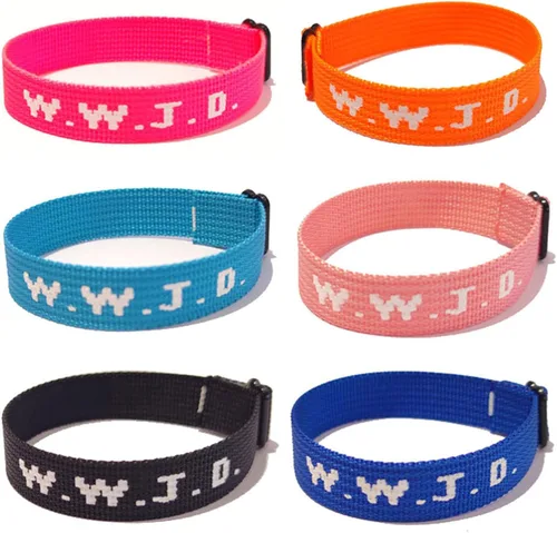 Vista 71 de Long tiantian WWJD - Pulsera con texto en inglés «What Would Jesus Do», pulseras WWJD para mujeres, pulseras W.W.J.D para hombres, joyería