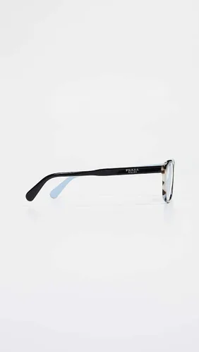 Vista 5 de Prada Gafas rectangulares para mujer, color negro marróntransparente, talla única