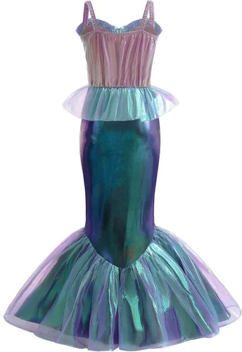 Vista 2 de Hugeek Disfraz de princesa para niñas pequeñas, disfraz de cosplay, Halloween, fiesta de cumpleaños