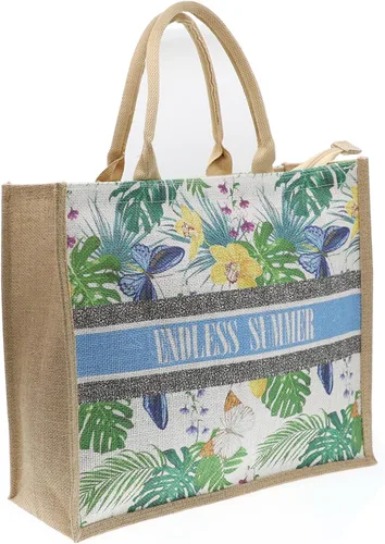 Vista 74 de Bolso grande de paja para mujer, tejido de ratán, bolso de playa de verano, a rayas