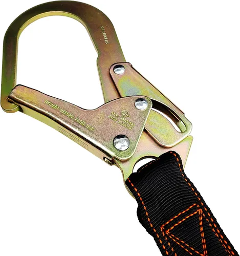 Vista 2 de Frontline LIS61R Combat - Cordón de una sola pierna de 6 pies con extremo de gancho para varilla corrugada con amortiguador de impacto interno Una