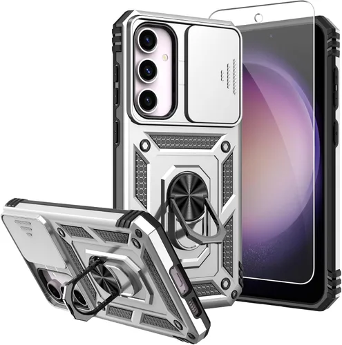 Vista 7 de Funda para Galaxy S23 FE, con protectores de pantalla y funda para cámara, [grado militar] de 16 pies. Funda a prueba de caídas con funda protectora