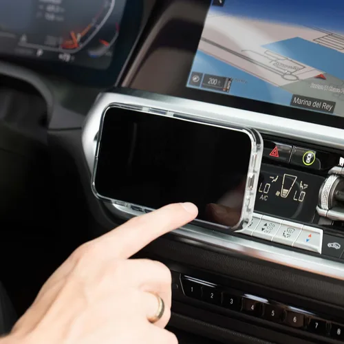 Vista 5 de PopSockets Soporte de teléfono para coche, soporte de teléfono de ventilación de coche - negro