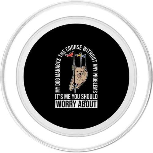 Vista 2 de Diseño de entrenador agilty para perros para entrenamiento de agilidad de perros, PopSockets MagSafe PopGrip para iPhone