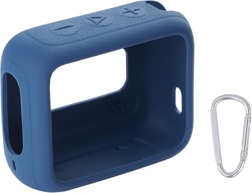 Vista 3 de Funda de silicona para altavoz Bluetooth impermeable JBL Go 4, color azul Estuche azul