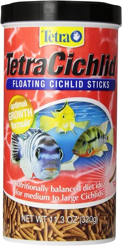 Vista 13 de TetraCichlid Palitos Flotantes para Cíclidos 5.65 Onzas, Dieta Nutricionalmente Equilibrada